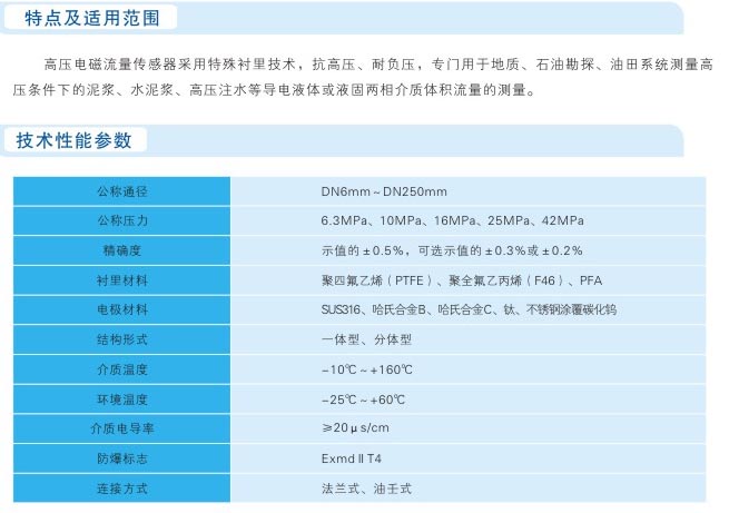 高壓型電磁流量計